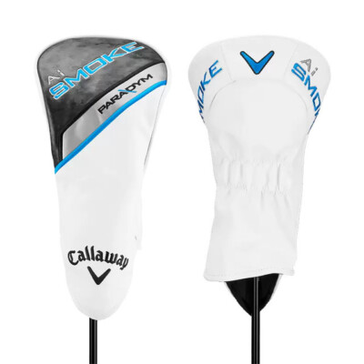 New Callaway Ai Smoke PARADYM White/Black/Blue Driver Headcover