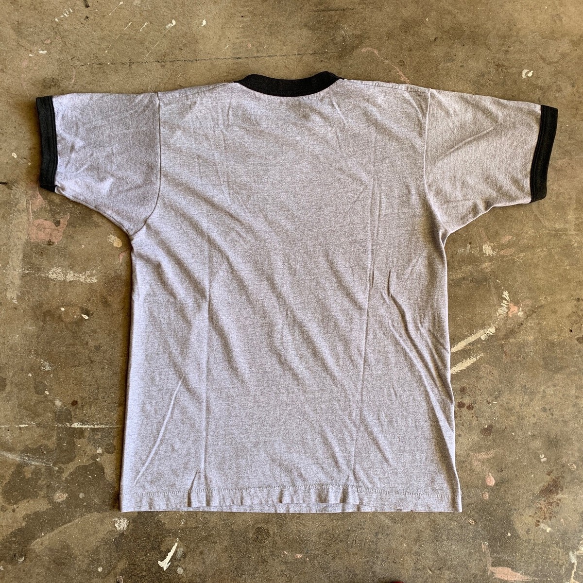 80s VINTAGE LOS ANGELES L.A. RAIDERS FOOTBALL RINGER T-SHIRT MEN