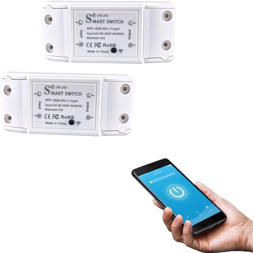 DIY WiFi Wireless Switch Smart Home Automation Control 2-Pack For