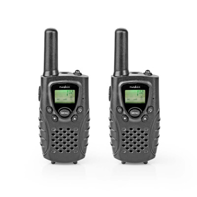 Nedis Walkietalki bis 8km -8 Kanäle 2 Stück Set mit LED Taschenlampe Licht Reise