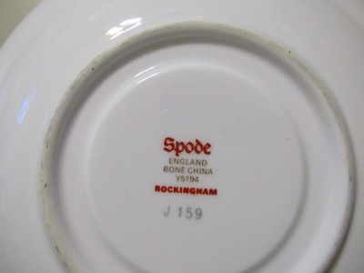 Vintage Spode Rockingham England Bone China Saucer Y5194 Fruit