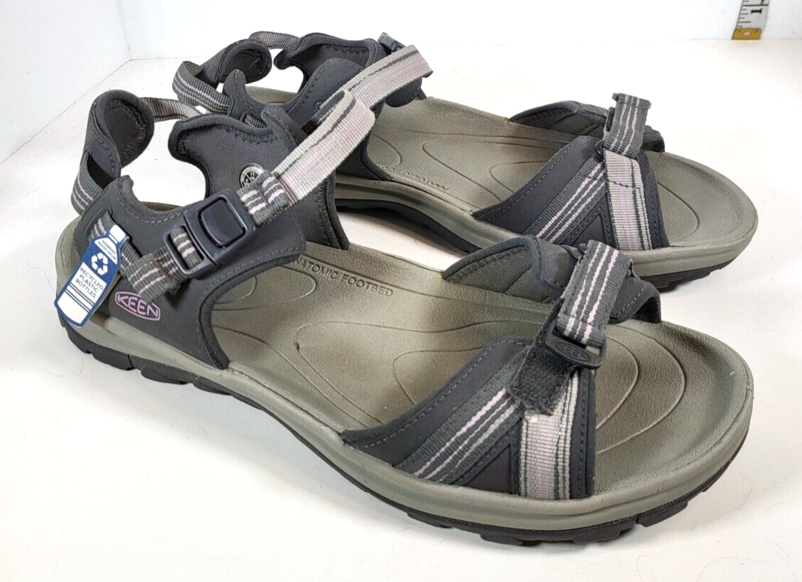 Sandali sportivi donna Keen Terradora II grigio rosa nuovi senza scatola punta aperta escursionismo taglia 11