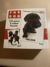 The Dog Artlist Collection Two Sided  150 PC Puzzle Black Lab New Sealed 11.5x16