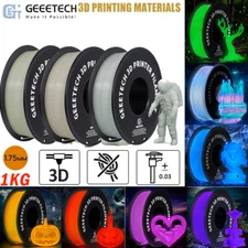 Geeetech 3D Printer PLA filament 1KG 1.75mm Glow in the Dark RED White