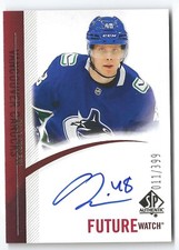 2020-21 Upper Deck SP Authentic Future Watch Olli Juolevi AUTO /399