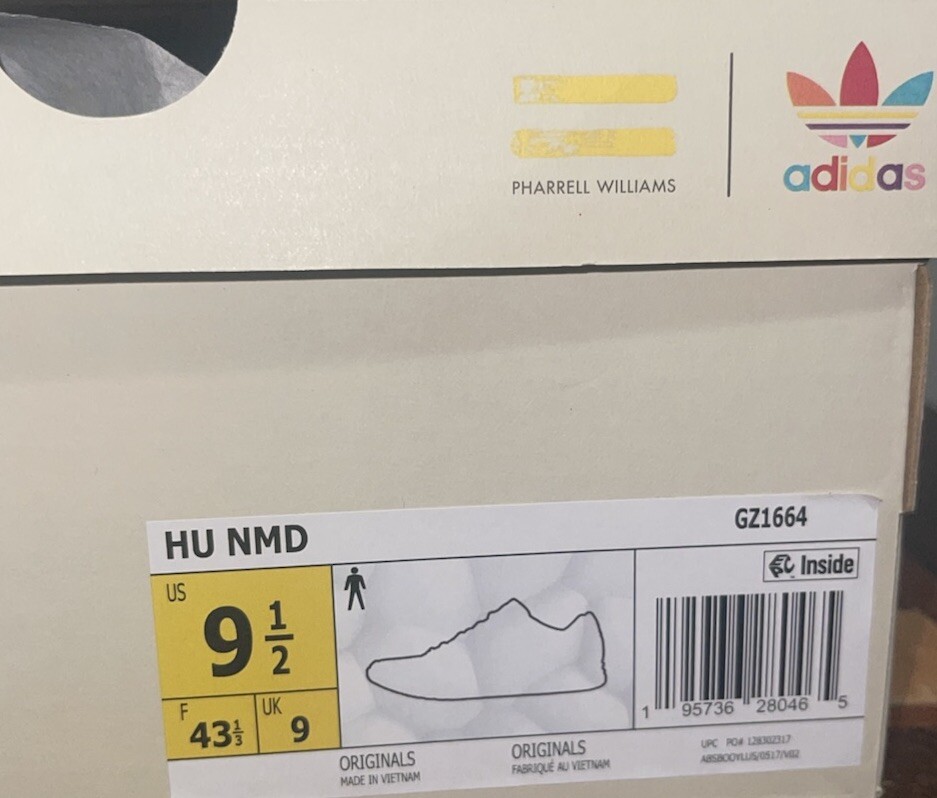 Adidas NMD Human Race x BBC Ice Cream x Pharrell Running Dog Men's Size 9.5  | eBay