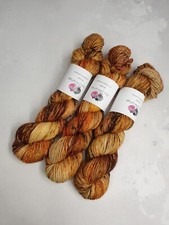 Hand dyed SW Merino / Nylon yarn, DK weight, 100g, RUSTLING