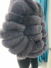 100% Real Fox Fur Coat For Women