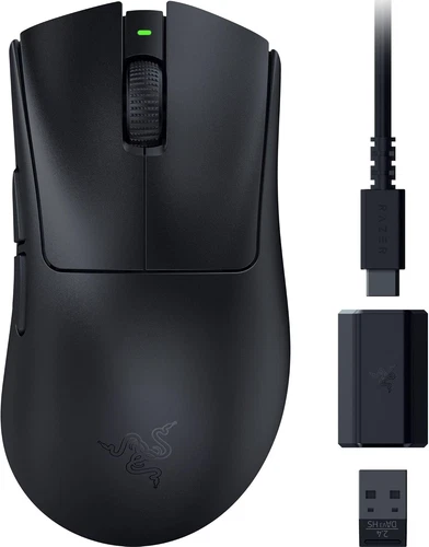 Razer Deathadder V3 Hyperspeed Wireless Gaming Mouse: 55G Lightweight - USB C Ch