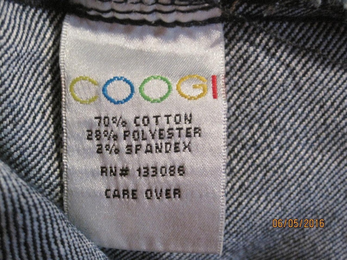 Coogi juniors L Large blue jean denim jacket j76 | eBay