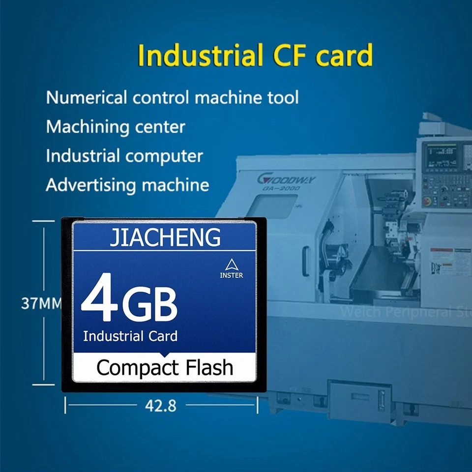 4GB CNC CF Compact Flash card+CF-PCMCIA Adapter+SSK USB2.0 Card reader FANUC - Image 2 of 4