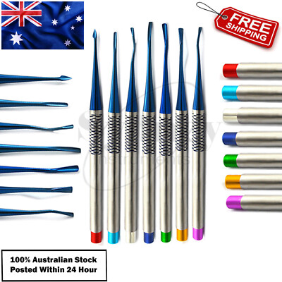 Set of 7 Precise Tips Dental PDL Luxating Root Elevators Surgical Ligament Lab