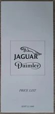 Jaguar Daimler Price & Options List Brochure 1989 - XJ Sovereign Double Six XJS
