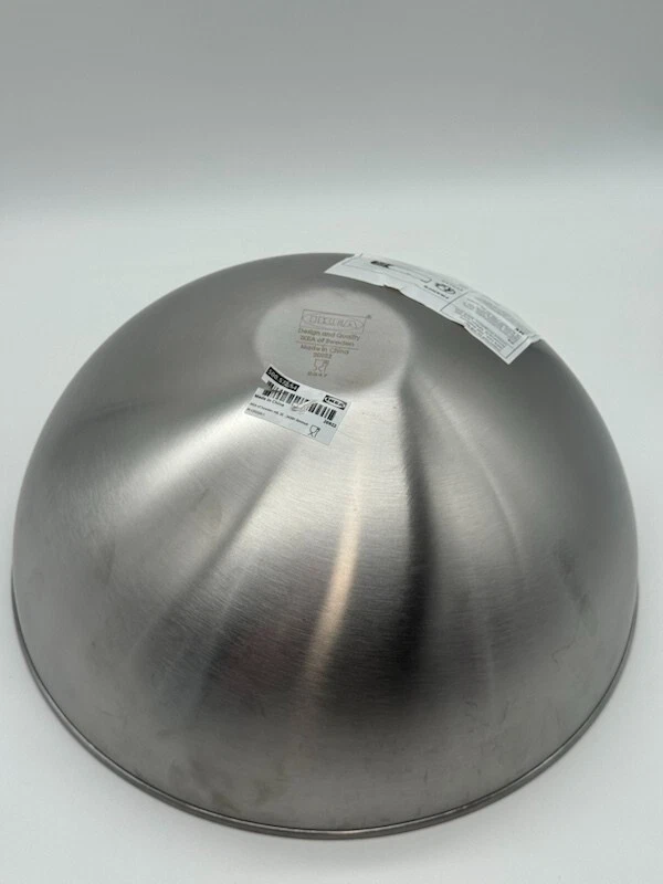 Nuevo cuenco IKEA Blanda de acero inoxidable en blanco de 11" Foto 4 de 4