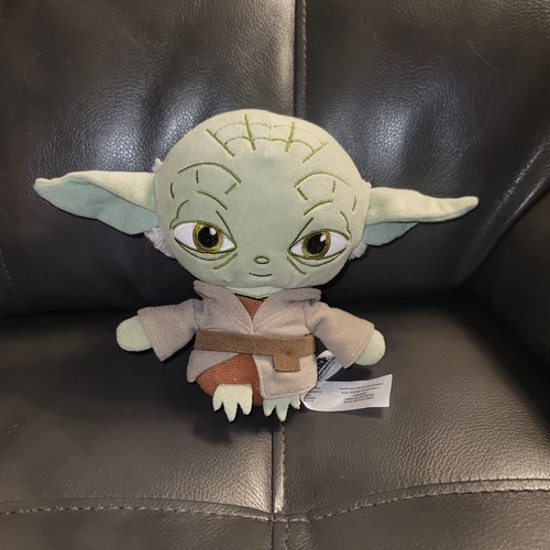 Star Wars Galactic Plushies Yoda Disney 6” Funko Plush Doll EUC Green Yedi