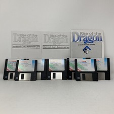 Rise Of The Dragon 256 Color Game Macintosh Ver 1.0 7 Floppys Manual F14