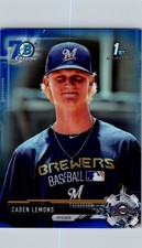 2017 Bowman Draft #BDC-66 Caden Lemons Chrome Bowman 70th Logo #/200