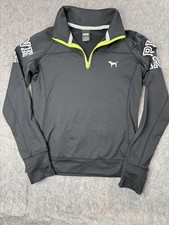 PINK By Victoria's Secret Running Women's SMALL 1/4 Zip Pullover Logo Jacket Top