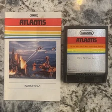 Atlantis (Atari 2600, 1982) WITH Manual!!