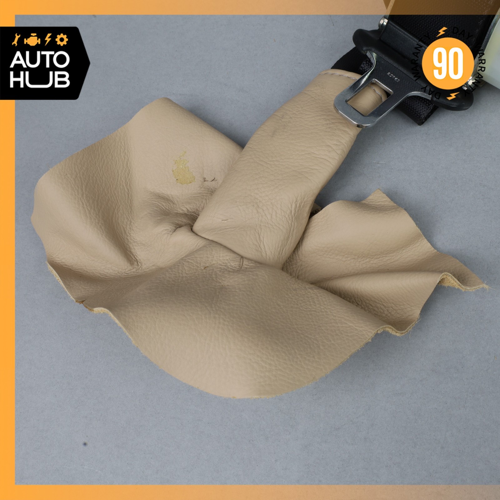 08-18 Aston Martin DB9 Vanquish Rear Side Seat Belt Beige 4G43611B68CFW OEM 22k