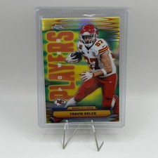 2025 Topps Chrome Football NFL Travis Kelce Power Players Refractor 