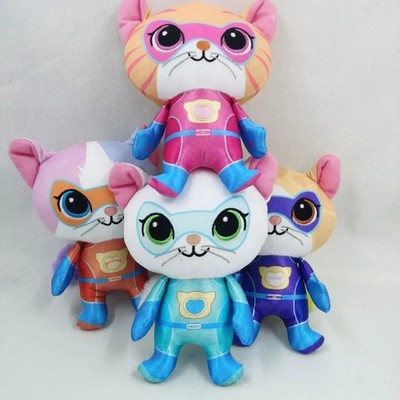 4x Super Kitties Disney Kuscheltier Plüschtier Ginny Bitsy Sparks Buddy Puppe