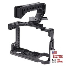 A7III Cage with Top Handle, A9 Camera Cage for For Sony A7III/A7RIII/A9/A7II