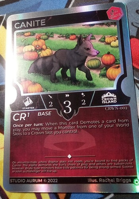 #ad Brilliant Canite Holo Monster Crown TCG Rachel Briggs Brute RacieB Official $23.85