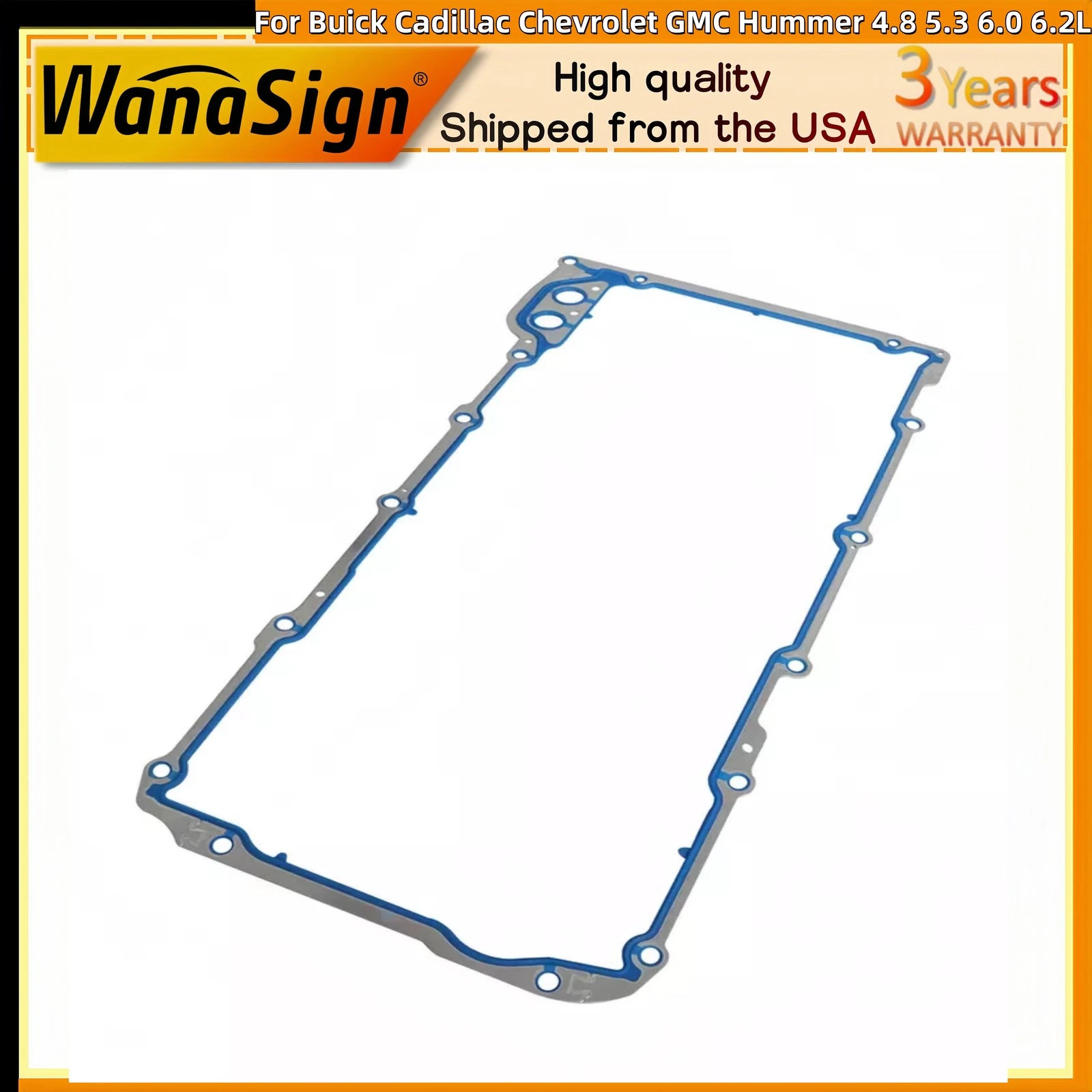Auto Engine Parts Oil Pan Gasket For Buick Chevrolet GMC V8 4.8 5.3 6.0 6.2L OHV