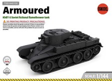 SSMODEL 1/144 KhBT-5 Soviet fictional flamethrower tank Model Kit TSS1440100