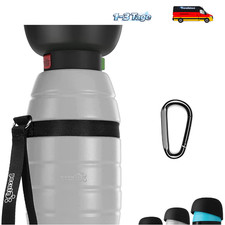 Hundetrinkflasche Silikon Faltbar 650 ml Grau
