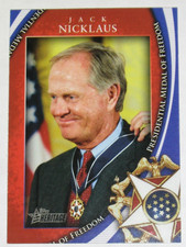 2009 Topps American Heritage Heroes Presidential Medal of Freedom Jack Nicklaus