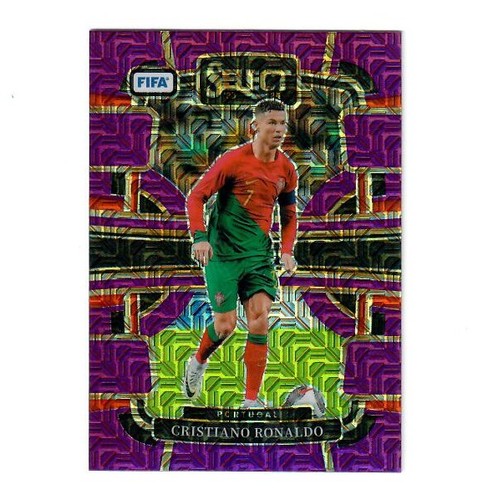 CRISTIANO RONALDO 2023-24 Panini Select FIFA #95 Purple Mojo Prizm PORTUGAL