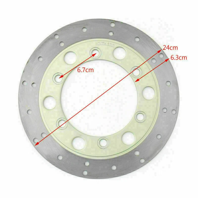 Rear Brake Disc Rotor For Honda CA125 S/T/V CA250 VT125 CX C1-C4 CMX250 Rebel Foto 2 de 4