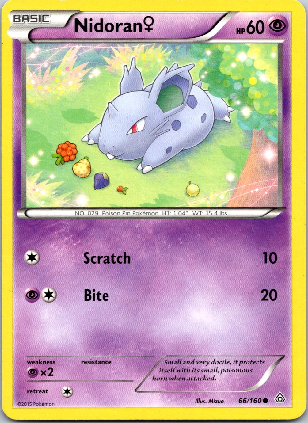 NIDORAN F - 66/160 - PRIMAL CLASH - - LP