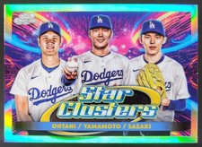 2025 Topps Cosmic Chrome Shohei Ohtani Roki Sasaki Yamamoto Star Clusters NE