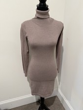 Fashion Nova Turtleneck Ribbed Sweater Bodycon Midi Dress in Size S