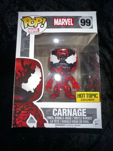 Carnage Funko Pop! #99 Marvel Spider-Man Hot Topic Exclusive