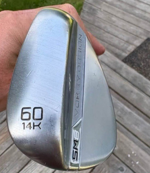 Vokey SM9 Brushed Steel Wedge, Green - Titleist Golf Club