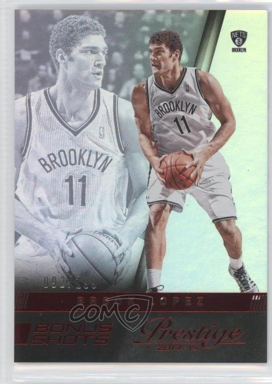 2014-15 Panini Prestige Bonus Shots Red Premium 92/199 Brook Lopez #66 0qr0