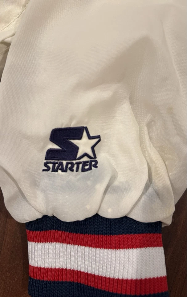 Chaqueta Pullover XL Atlanta Vintage 1996 Starter Juegos Olímpicos Juegos Olímpicos - Blanca - Rara Foto 3 de 4