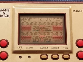 Nintendo game watch with manhole box instructions etc #70c834
