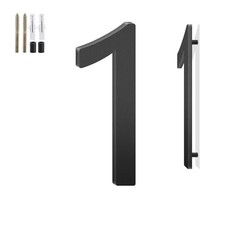 Black 3" Black Floating House Numbers for Outside - Address Numbers for House