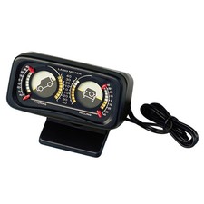 INCLINOMETRO PER AUTO FUORISTRADA ILLUMINATO CAMPER PANDA 4X4 12V NERO LAMPA