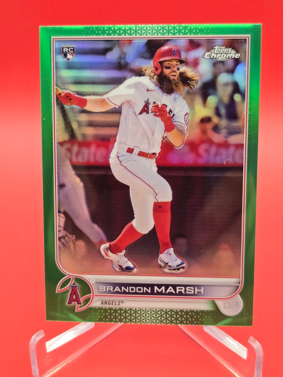 2022 Topps Chrome#133 Brandon Marsh (RC) Green Refractor 22/99
