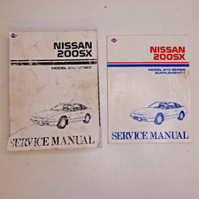 Nissan 200SX S13 Service Manual + Supplement-1 1988/89 Factory UK Silvia 180SX