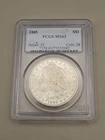 1885 $1 Morgan Silver Dollar PCGS MS63