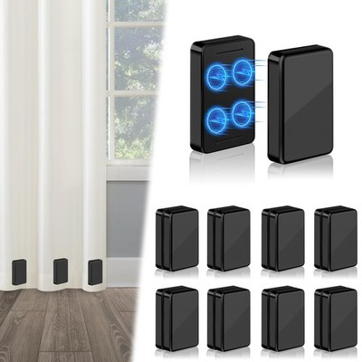 ANGAR 16pcs Outdoor Curtain Weights, 2''W x 3''L (Pack of 1), Black-16pcs 