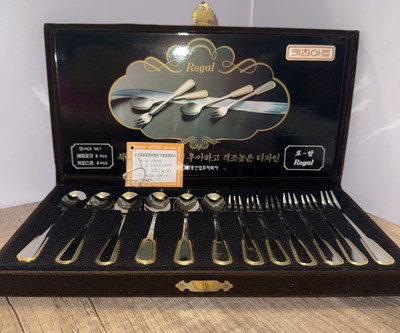 Kitchen Art 12 Pcs Dessert Forks and Spoons Flatware Set Stainless Steel Mini