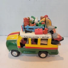 Vintage Columbia Clay Folk Art Set handmade